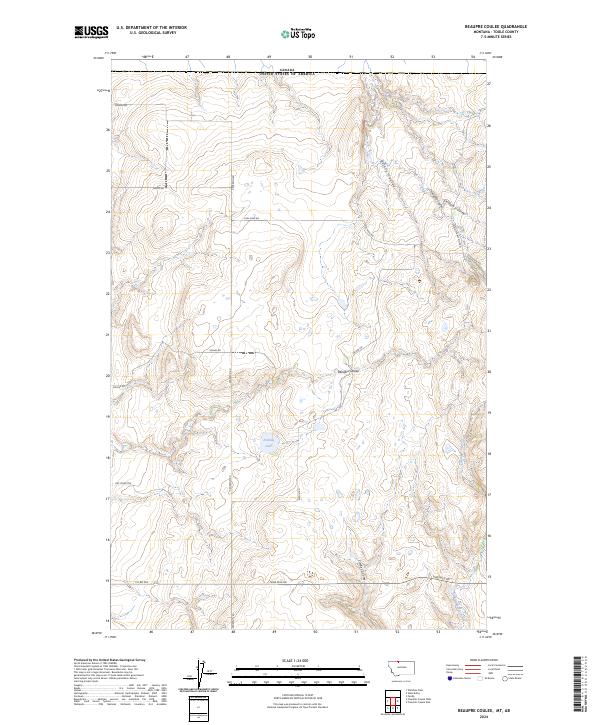 USGS Topographic Map – Beaupre Coulee