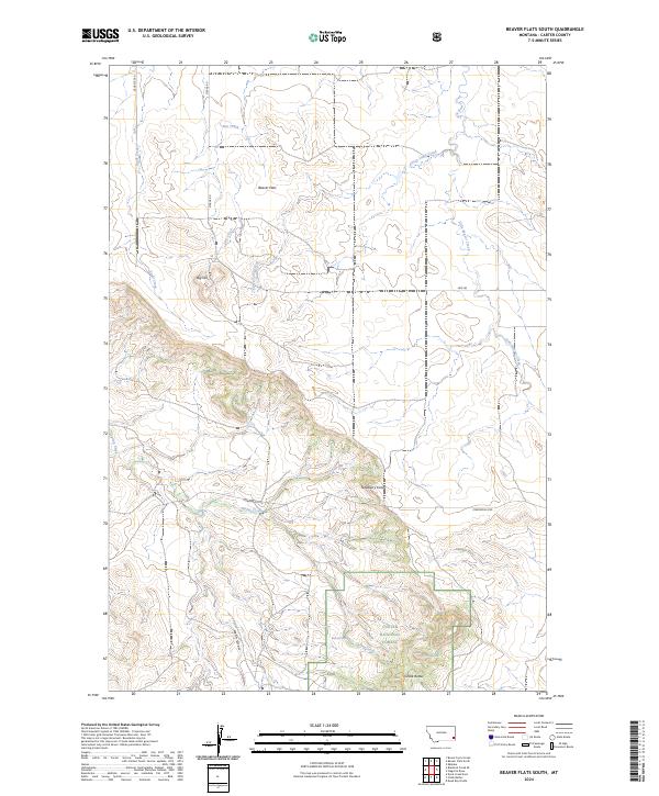 USGS Topographic Map – Beaver Flats South