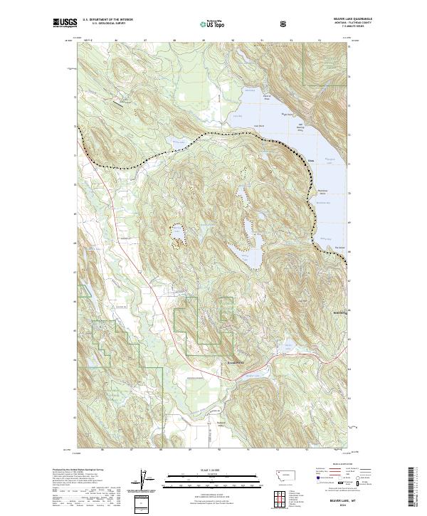 USGS Topographic Map – Beaver Lake