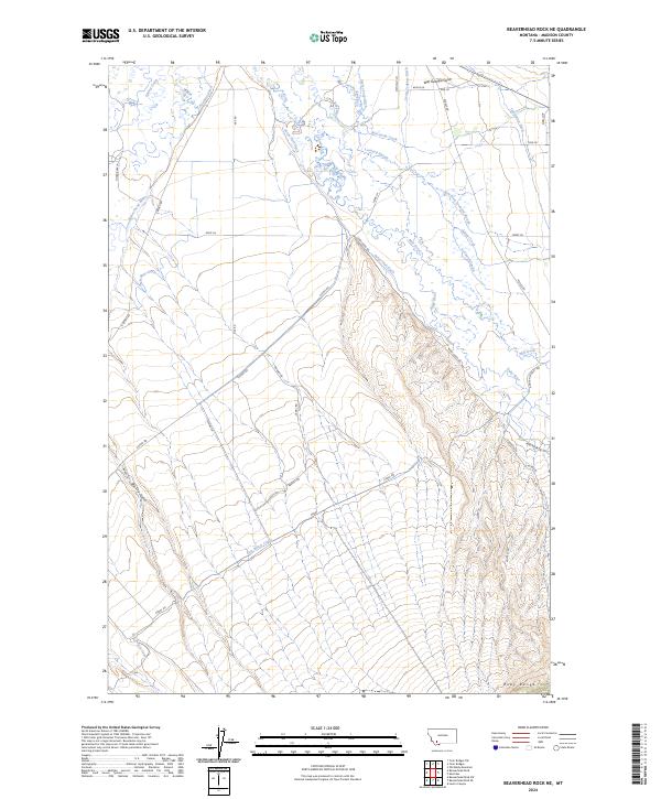 USGS Topographic Map – Beaverhead Rock NE