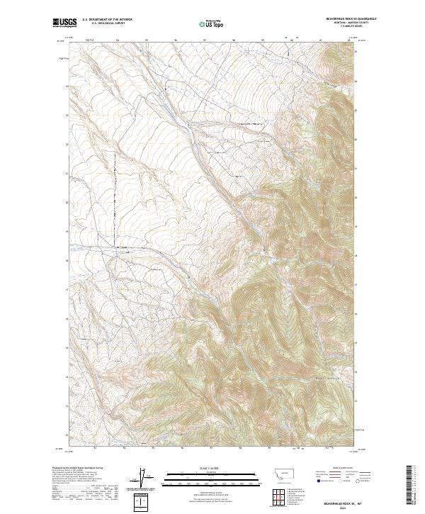 USGS Topographic Map – Beaverhead Rock SE