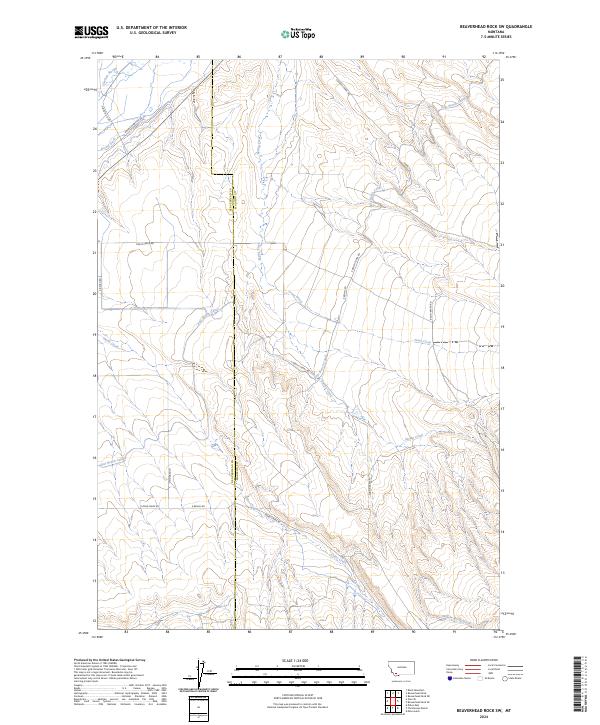 USGS Topographic Map – Beaverhead Rock SW