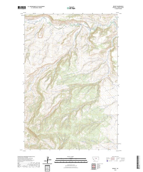 USGS Topographic Map – Becket
