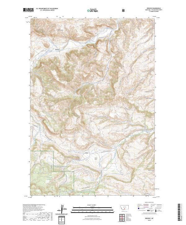 USGS Topographic Map – Beehive