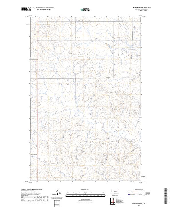 USGS Topographic Map – Beery Reservoir