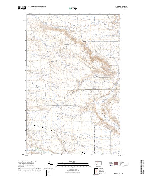 USGS Topographic Map – Belgian Hill