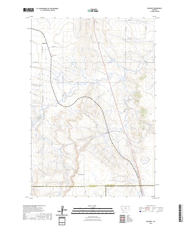 USGS Topographic Map – Belmont