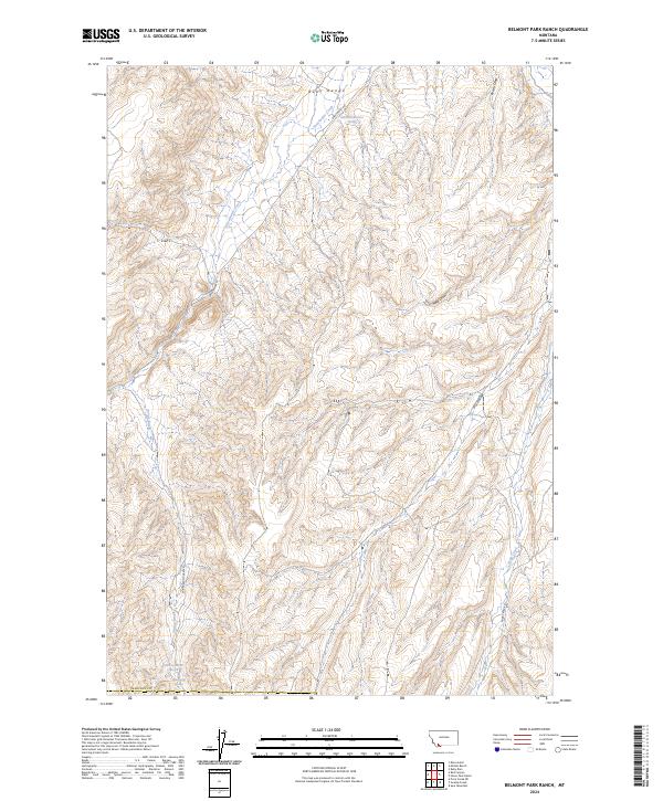 USGS Topographic Map – Belmont Park Ranch