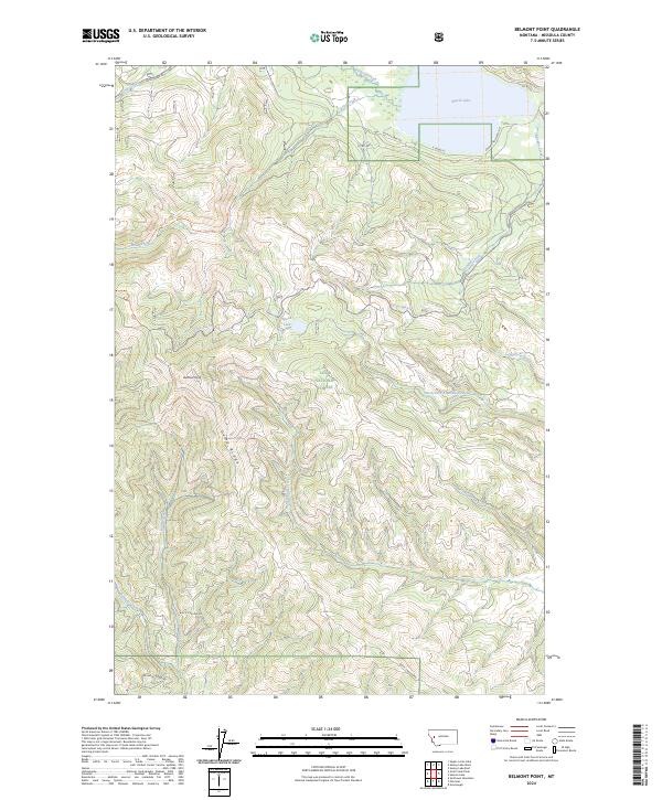 USGS Topographic Map – Belmont Point