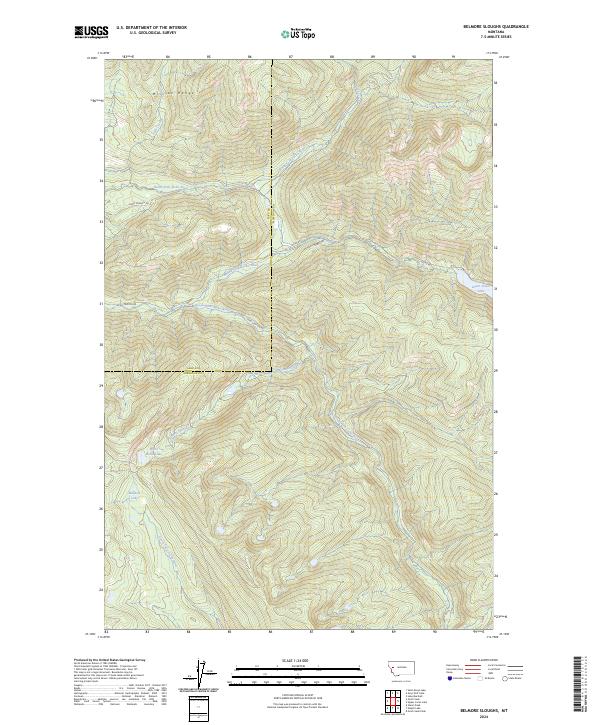 USGS Topographic Map – Belmore Sloughs