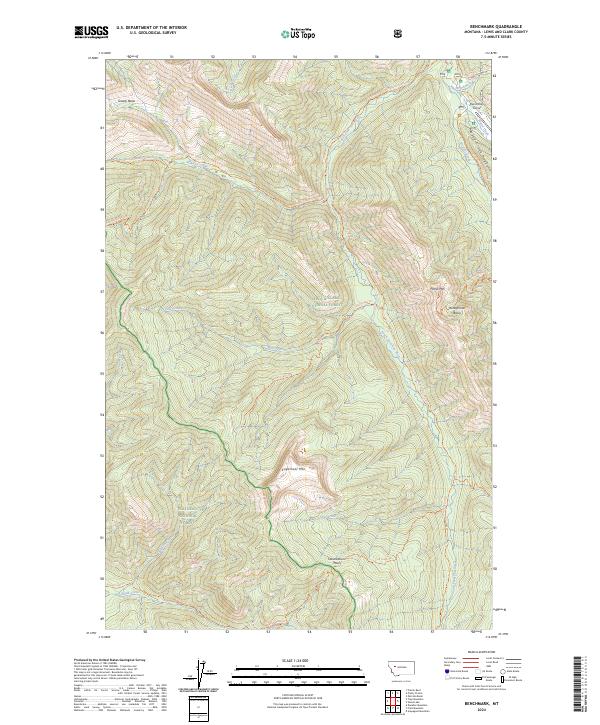 USGS Topographic Map – Benchmark