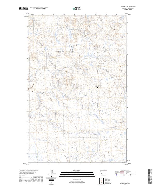 USGS Topographic Map – Bennett Lake