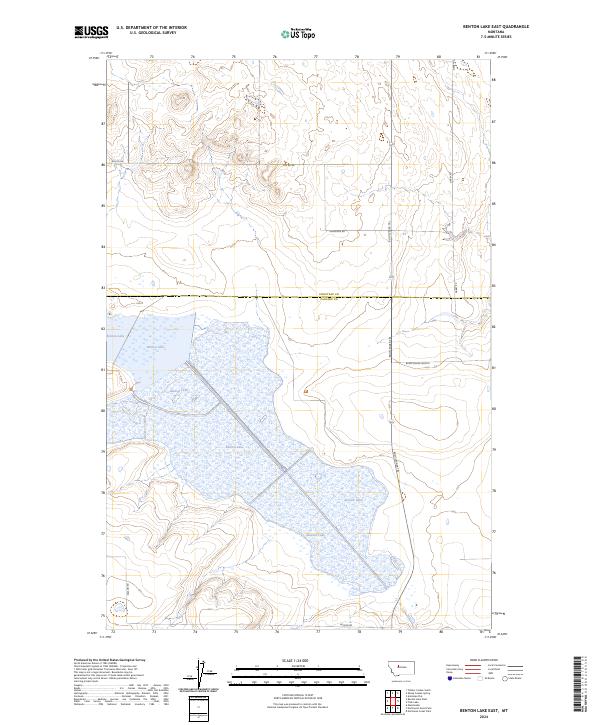USGS Topographic Map – Benton Lake East