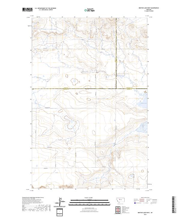2024 Map of Benton Lake West, 2024 Print