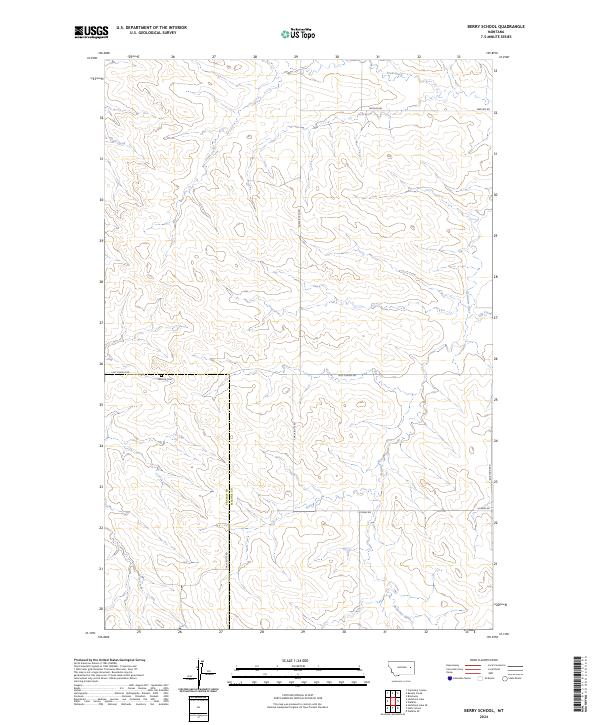 USGS Topographic Map – Berry School