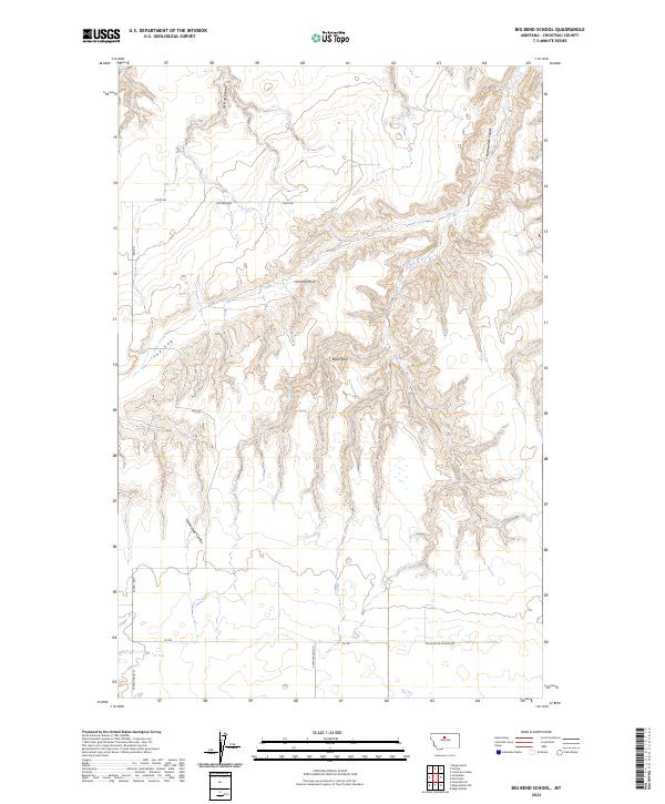 USGS Topographic Map – Big Bend School
