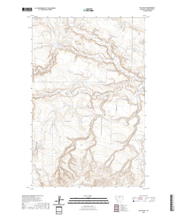 USGS Topographic Map – Big Coulee