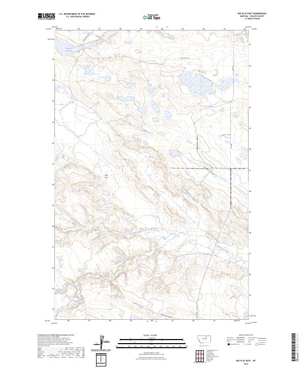 USGS Topographic Map – Big Flat East