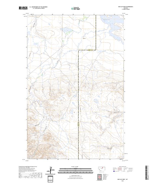 USGS Topographic Map – Big Flat West