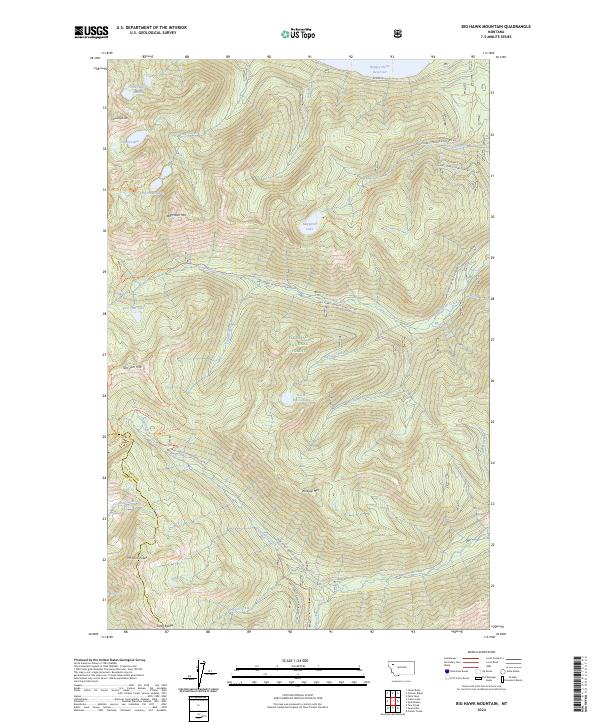 USGS Topographic Map – Big Hawk Mountain