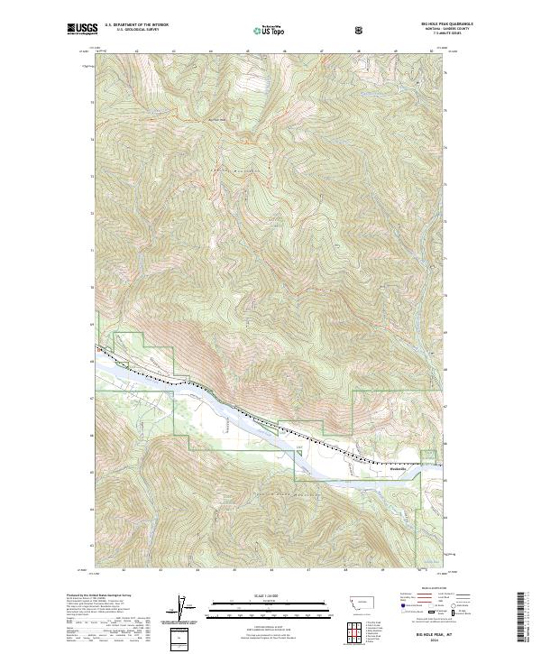 USGS Topographic Map – Big Hole Peak
