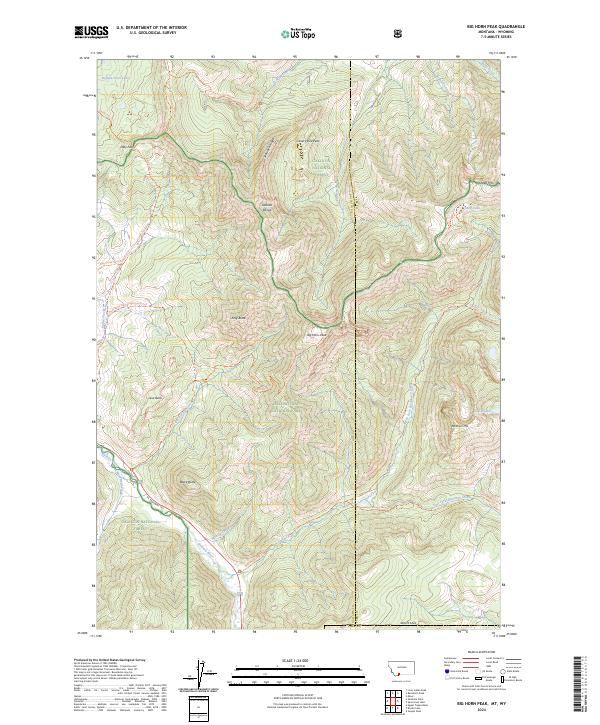 USGS Topographic Map – Big Horn Peak