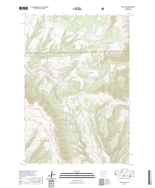 USGS Topographic Map – Big Ice Cave