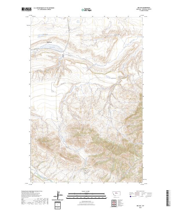 USGS Topographic Map – Big Sag