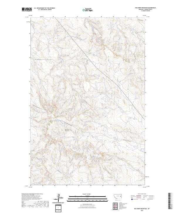 USGS Topographic Map – Big Sheep Mountain