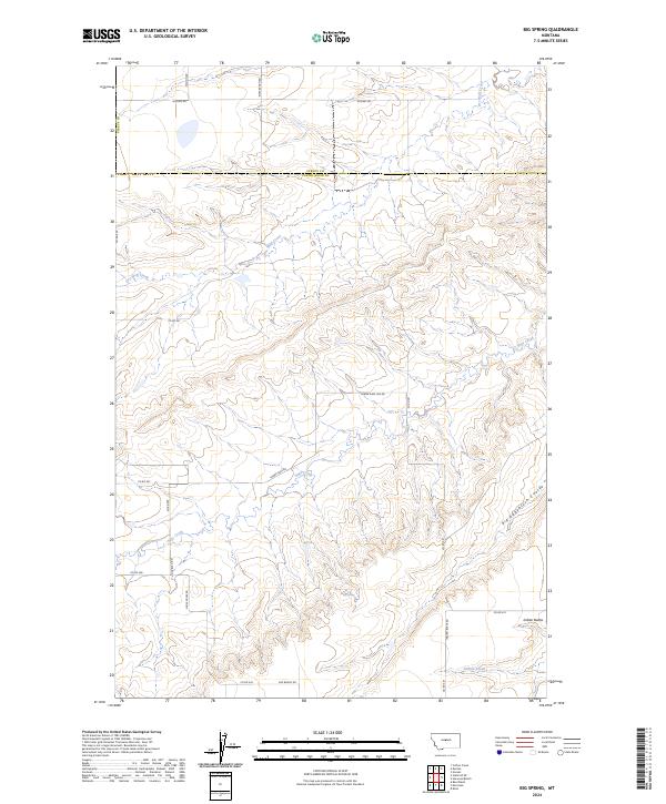 USGS Topographic Map – Big Spring