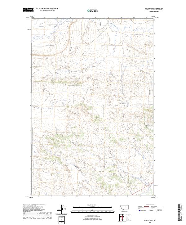 USGS Topographic Map – Big Wall East