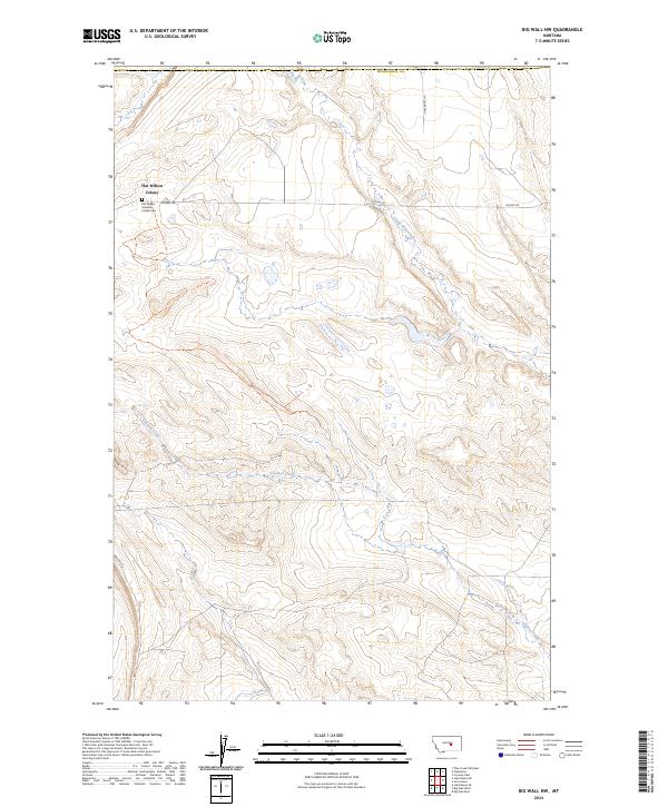 USGS Topographic Map – Big Wall NW