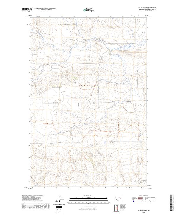 2024 Map of Big Wall West, 2024 Print