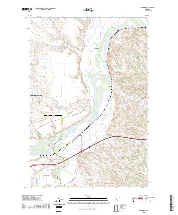 USGS Topographic Map – Bighorn