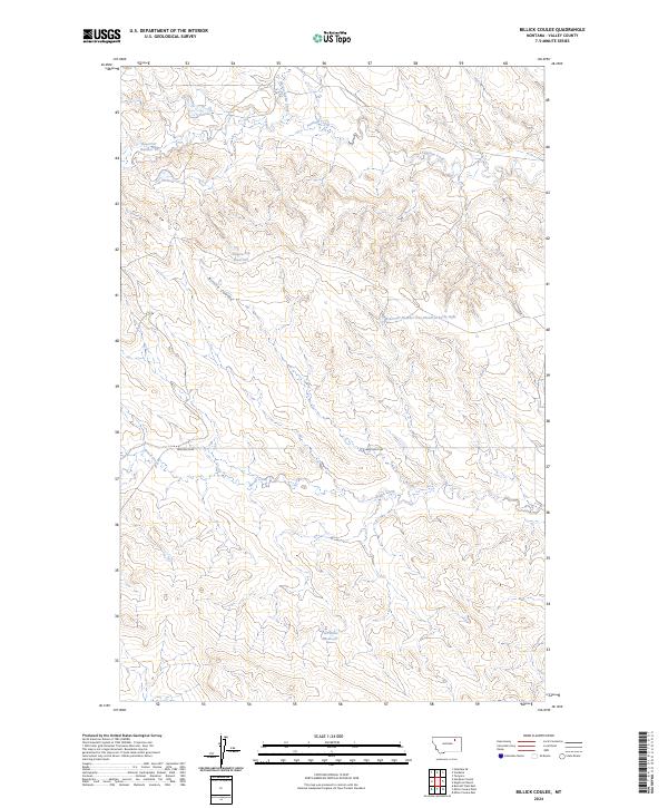 USGS Topographic Map – Billick Coulee