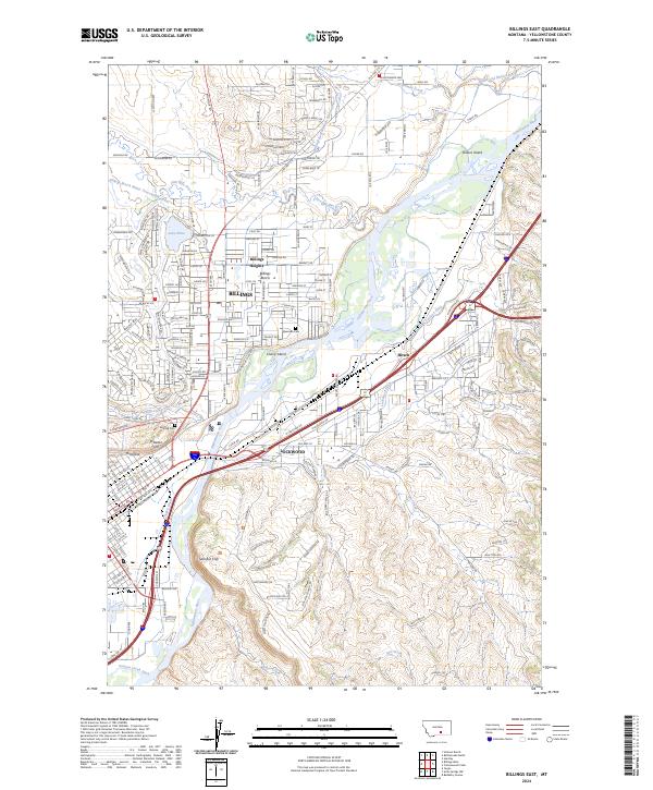 USGS Topographic Map – Billings East