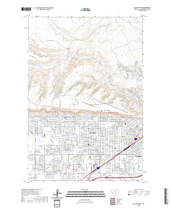 USGS Topographic Map – Billings West