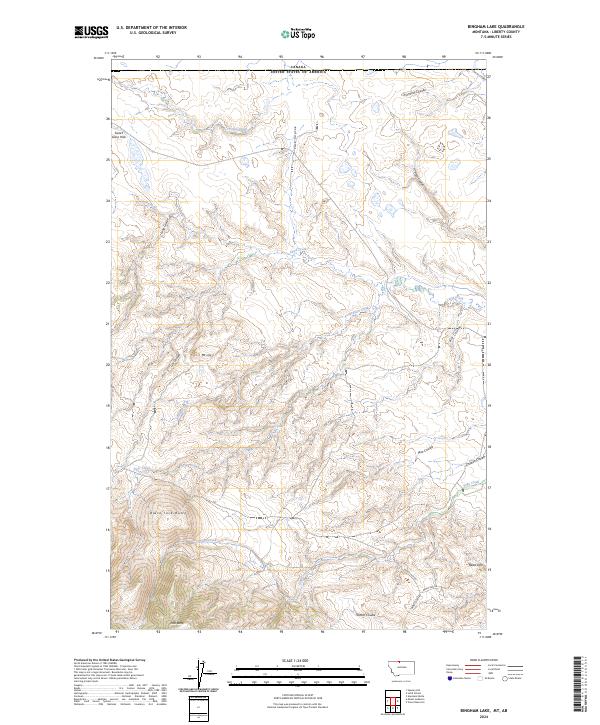 USGS Topographic Map – Bingham Lake