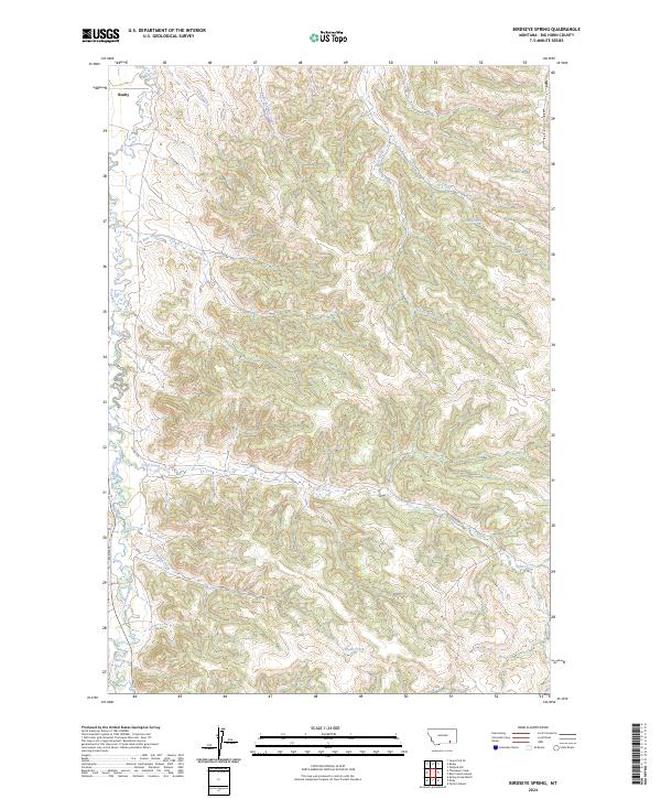 USGS Topographic Map – Birdseye Spring
