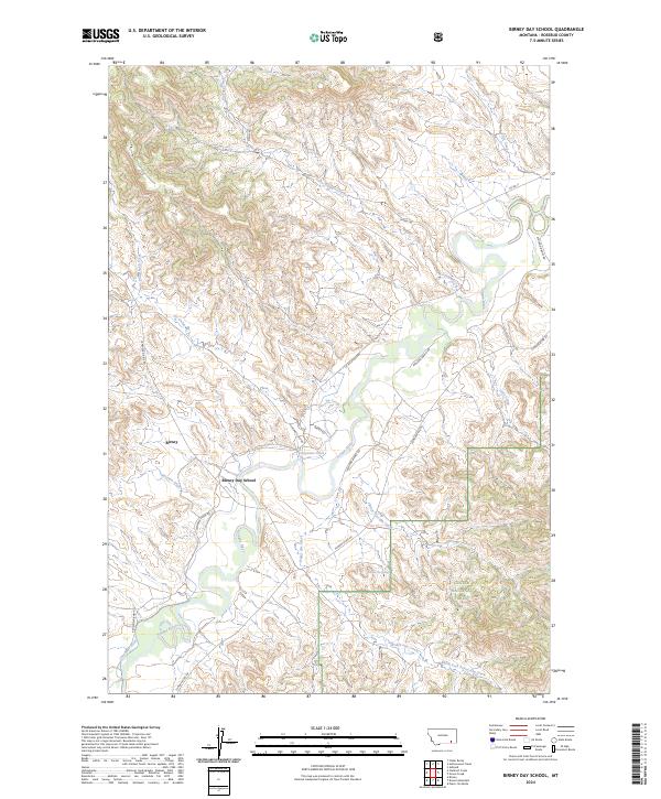USGS Topographic Map – Birney Day School