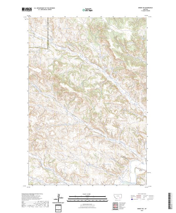 USGS Topographic Map – Birney SW