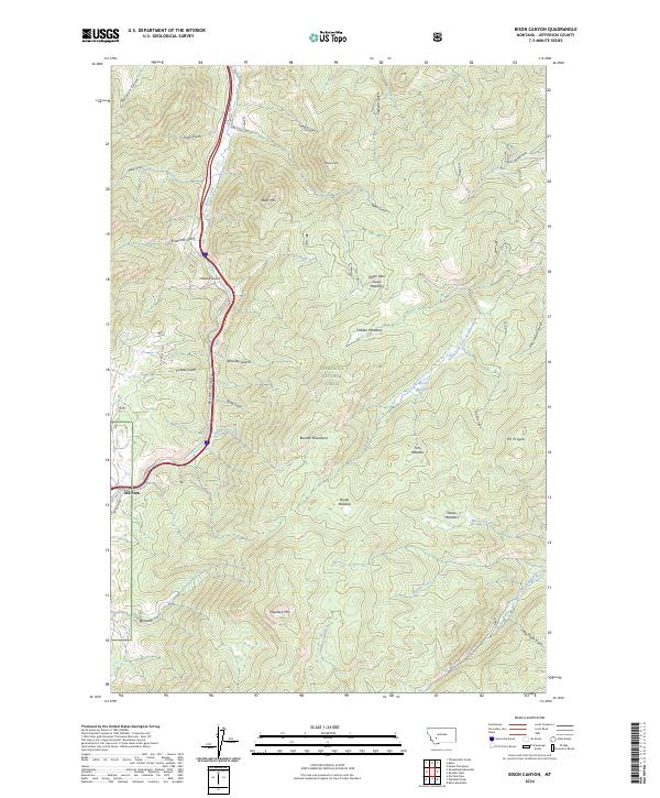 USGS Topographic Map – Bison Canyon