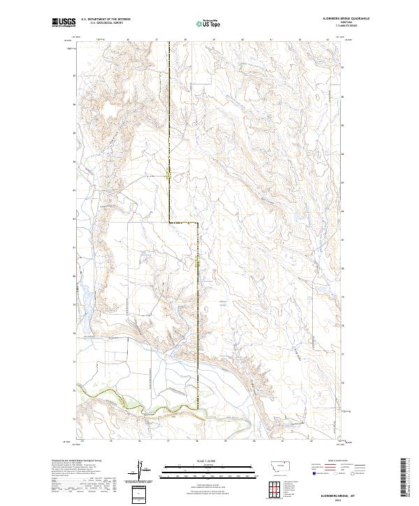 USGS Topographic Map – Bjornberg Bridge