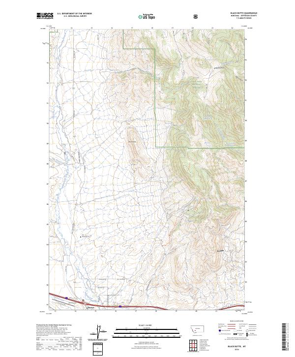 USGS Topographic Map – Black Butte
