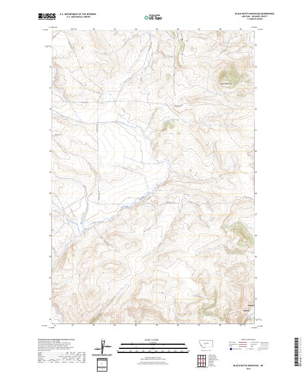 USGS Topographic Map – Black Butte Mountain