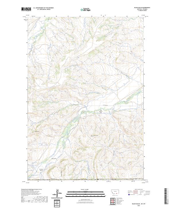 USGS Topographic Map – Black Gulch