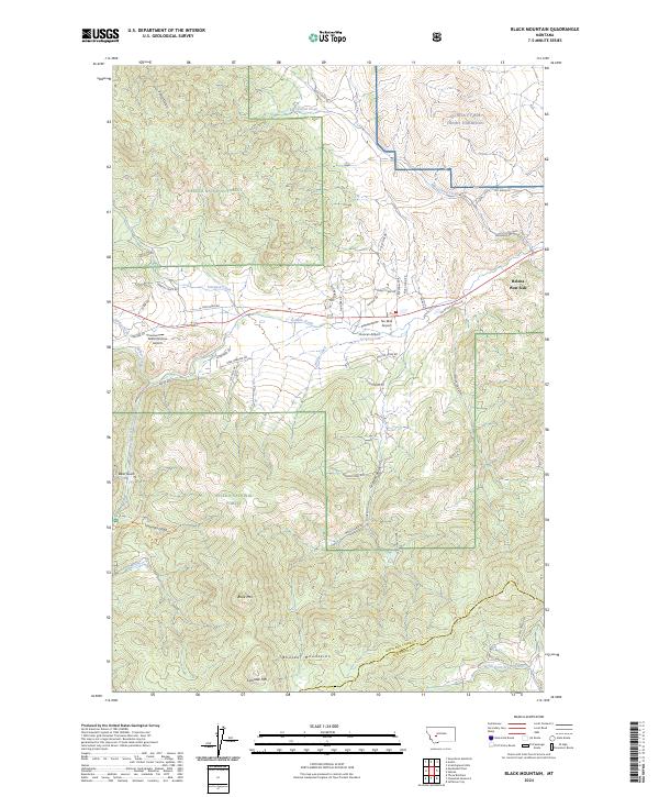 USGS Topographic Map – Black Mountain