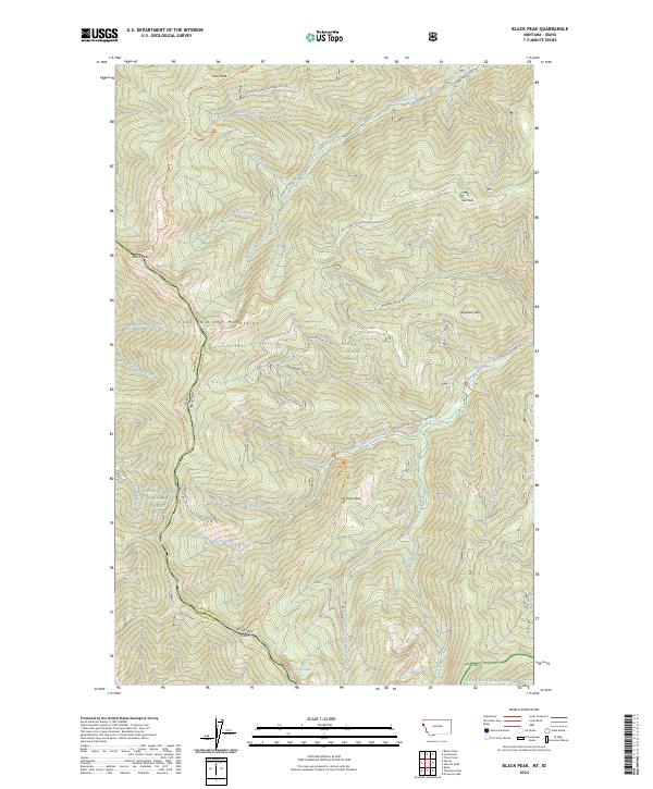 USGS Topographic Map – Black Peak