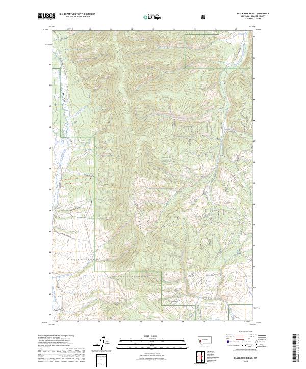 USGS Topographic Map – Black Pine Ridge