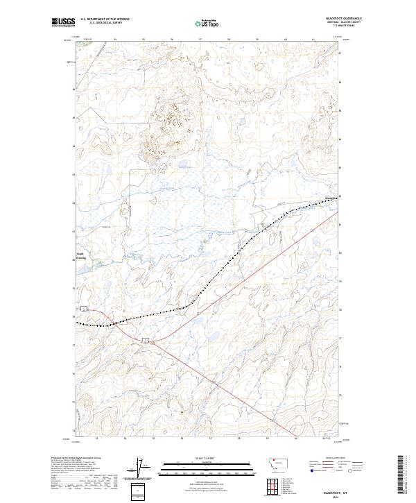 USGS Topographic Map – Blackfoot
